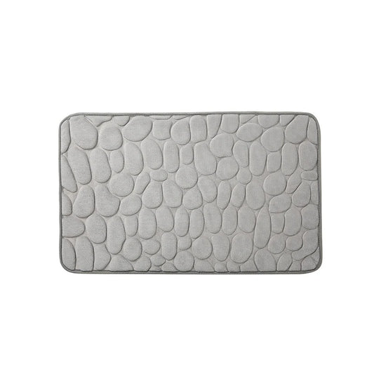 VIKAMA Pebble Embossed Entryway Mat—Absorbent, Non - Slip & Minimalist Design for Bathroom, Doorstep & Home Decor