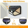 Solar Wall Lamp Outdoor 100LED Lampwaterproof Motion Sensor Solar Powered Sunlight Street Lamp Garden Railing Decorative Lamp