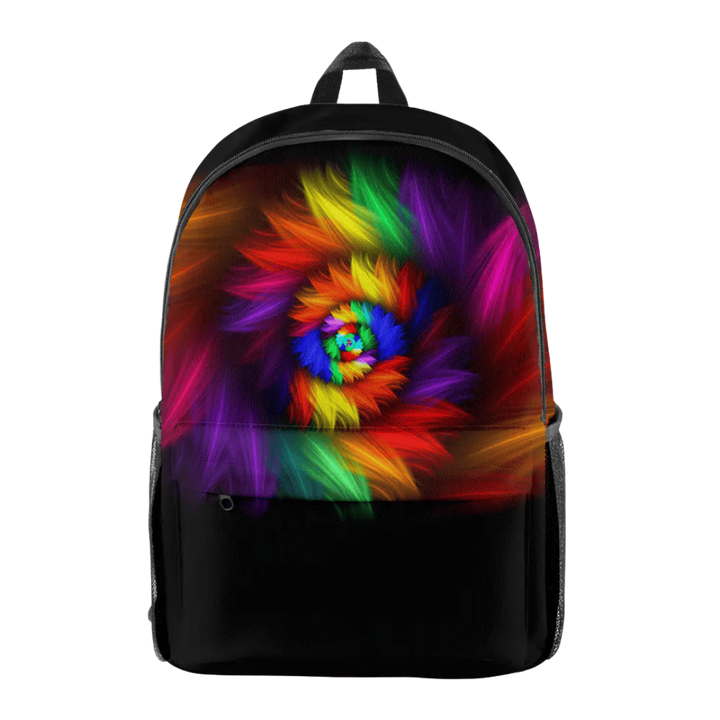 VividWave 20L Tie-Dye Digital Backpack – Casual Colorful Daypack