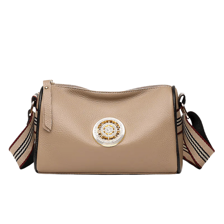 Velora Luxe Leather Messenger Bag – Wide Strap Crossbody