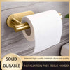 Self Adhesive Toilet Paper Towel Holder Stainless Steel Wall Mount  No Punching Tissue Towel Roll Dispenser for Bathroom Kitchen
