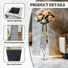 Tall Floor Mirror Vase – Large Crushed Diamond Glass Centerpiece for Modern Home Décor