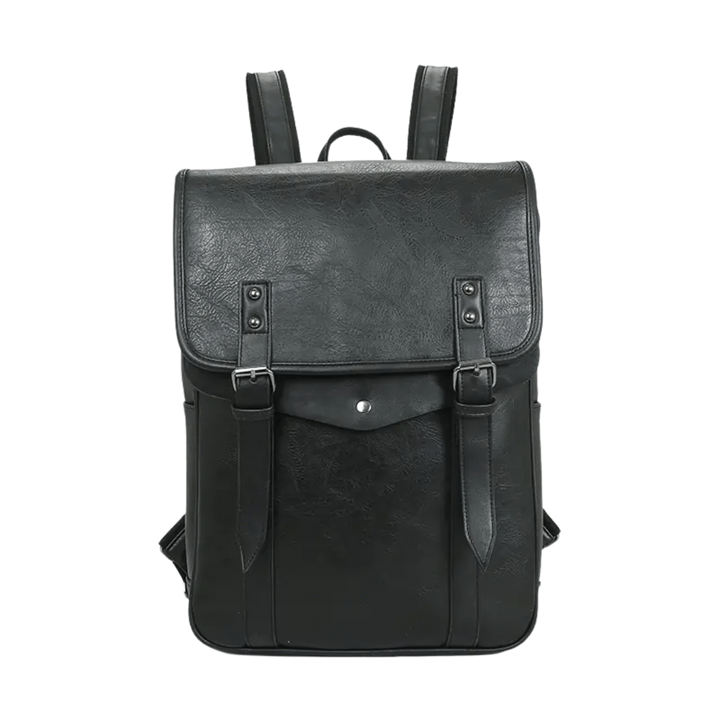 UrbanVault Retro Leather Travel Backpack – Large Capacity for Men