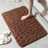 VIKAMA Pebble Embossed Entryway Mat—Absorbent, Non - Slip & Minimalist Design for Bathroom, Doorstep & Home Decor