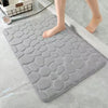 VIKAMA Pebble Embossed Entryway Mat—Absorbent, Non - Slip & Minimalist Design for Bathroom, Doorstep & Home Decor