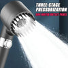 3-Mode Adjustable High Pressurized Filter Shower Head with Massage Brush Rain Faucet - Bathroom Shower Accessories