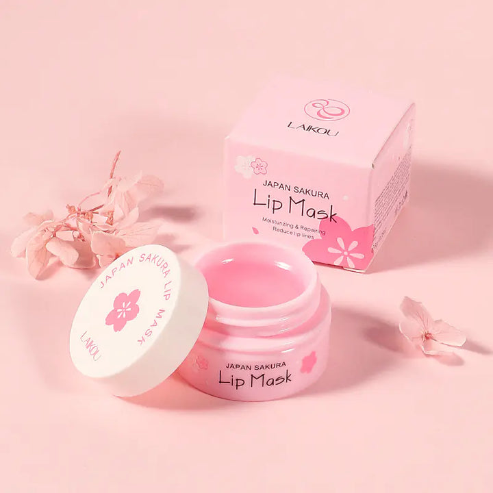 LAIKOU Cherry Blossom Lip Mask 8g Moisturizing Balm