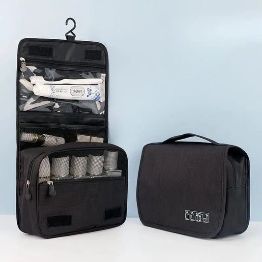 Travel Waterproof Cationic Hook Toiletry Bag Home Bathroom Makeup Product Storage Hanging Bag Beauty Organizing Bag