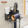 Hair Dryer Holder Wall Dryer Cradle Straightener Stand Hairdryer Organizer Box Toilet Blower Holder Shelf Bathroom Accessories