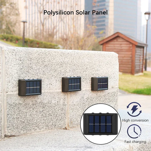 Solar LED Wall Light – Outdoor Waterproof, Dusk to Dawn